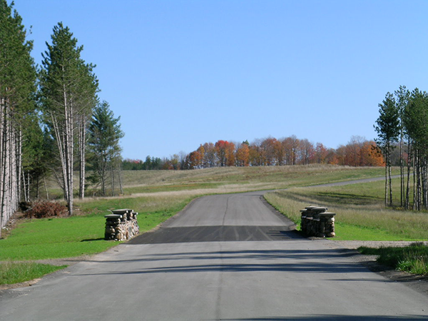 Two Track road into Hidden Hills development